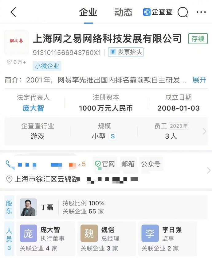 丁磊卸任北京网之易法定代表人 庞大智接任