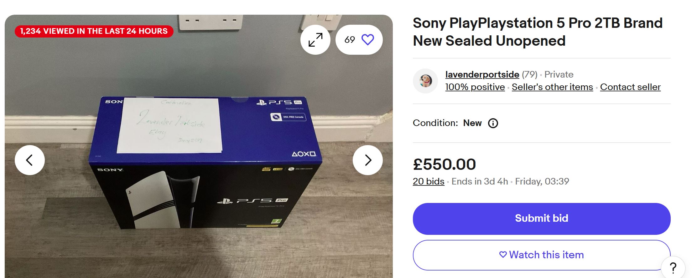 黃牛急了？急P價格僅英PS5 Pro eBay價格破發(fā)：僅550英鎊