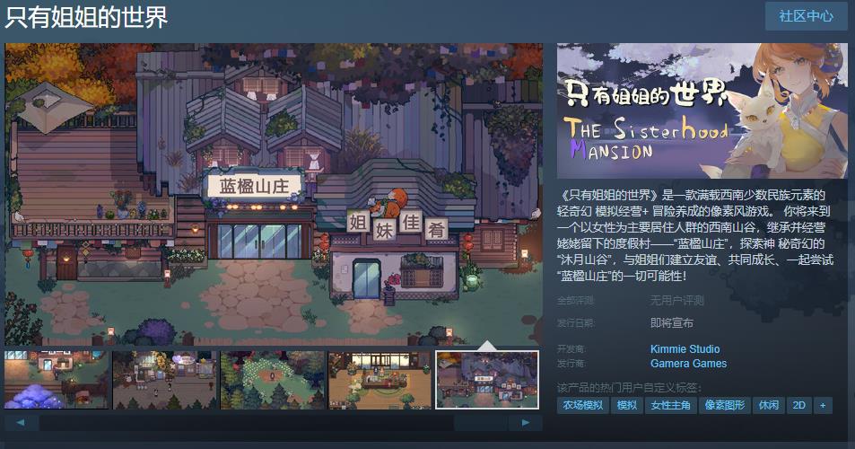 像素游戲《只有姐姐的世界》Steam頁面上線 發(fā)售日待定