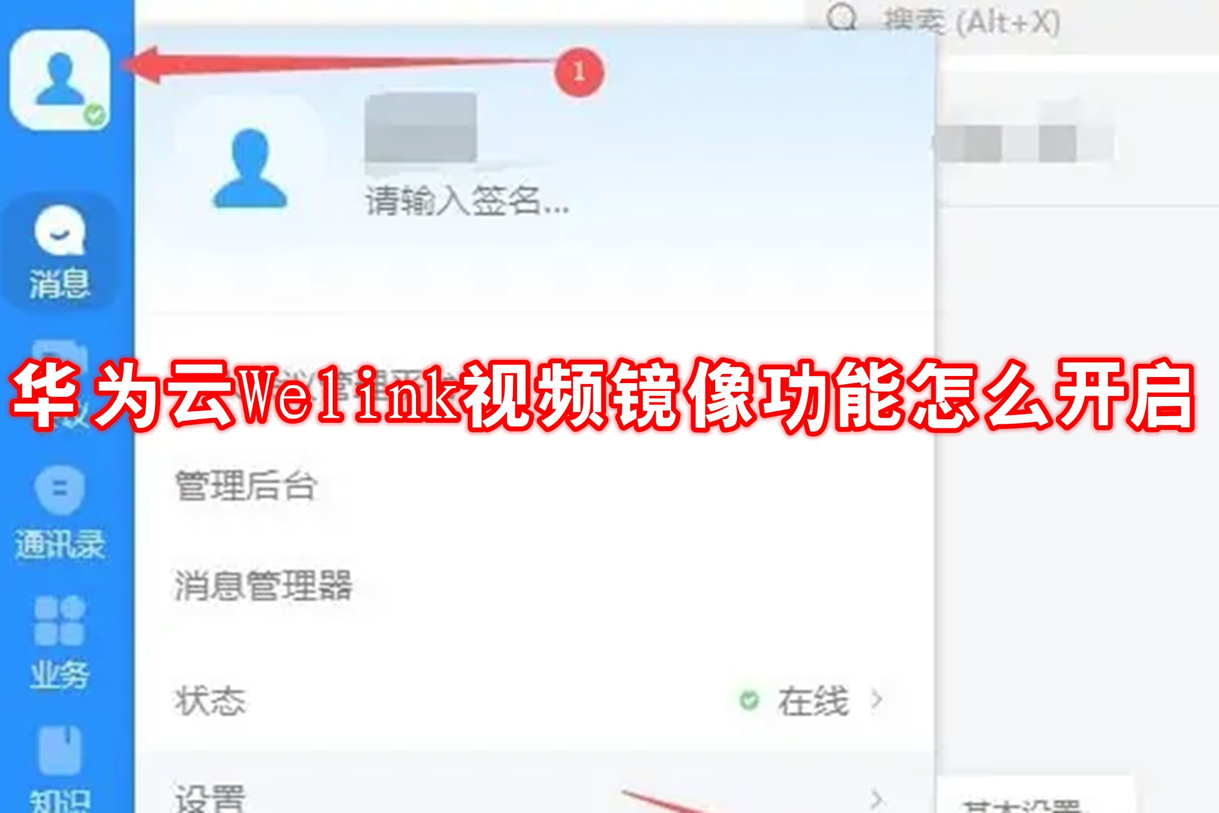 华为云Wel<em></em>ink视频镜像功能怎么开启