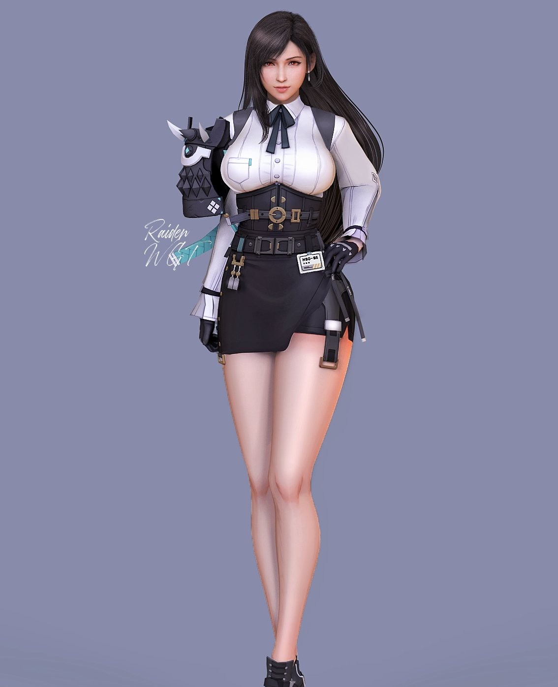 《最终幻想7》蒂法新3D美图 穿新服装展示性感魅力