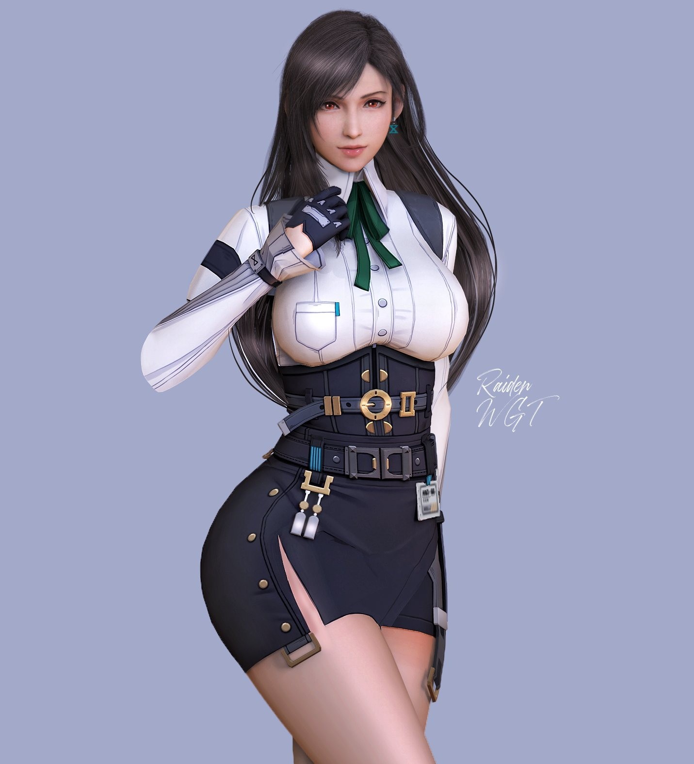 《最终幻想7》蒂法新3D美图 穿新服装展示性感魅力