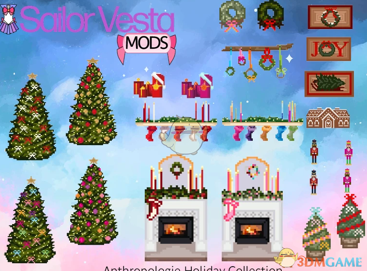 《星露谷物语》圣诞假日家具包MOD