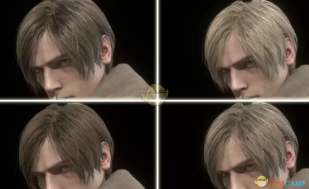 《生化危机4：重制版》里昂的自然染色发型包MOD