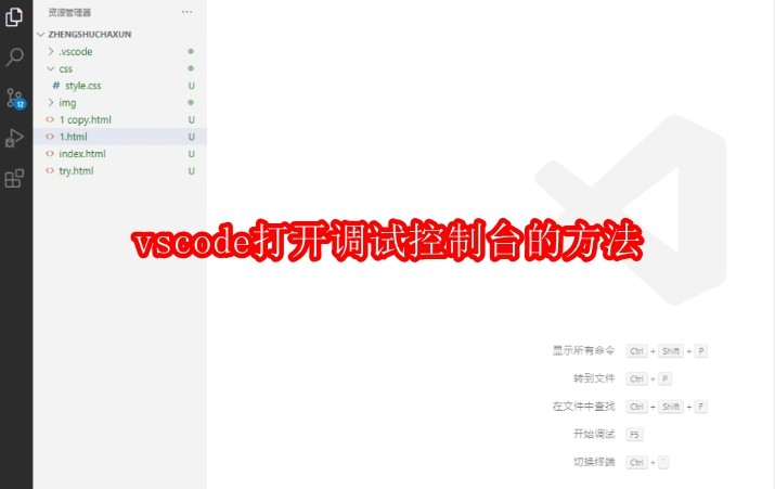 vscode怎么打开调试控制台