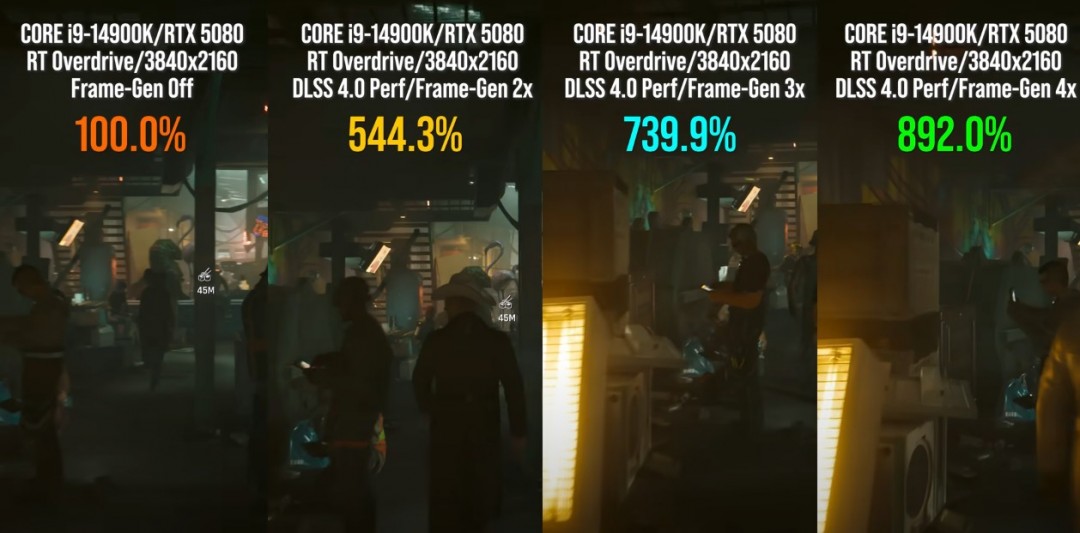 RTX 5080ܽ4080 S18% RTX 4090