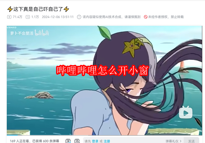 哔哩哔哩怎么开小窗