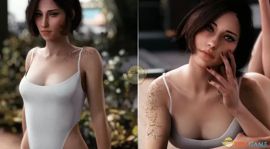 《赛博朋克2077》诺拉的性感连体紧身内衣MOD