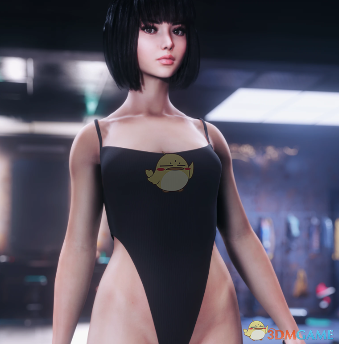 《赛博朋克2077》诺拉的性感连体紧身内衣MOD