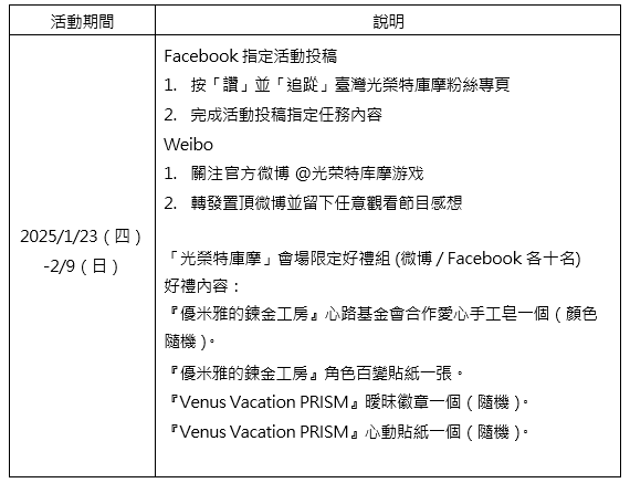 「2025臺北國際電玩展」光榮特庫摩公開特別節(jié)目內(nèi)容