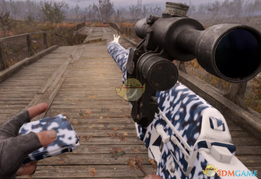 《潜行者2：切尔诺贝利之心》雇佣兵狙击步枪迷彩像素皮肤MOD