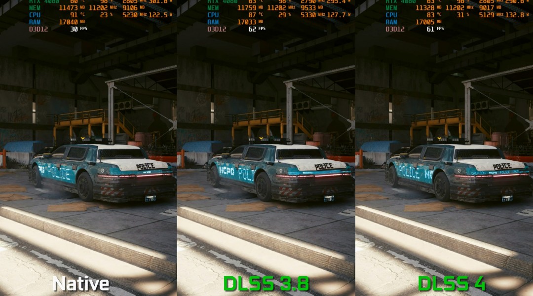 DLSS 3.8 vs DLSS 4：《荒野大镖客2》等5款游戏实测