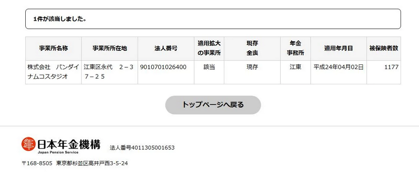 日本养老金数据显示万代南梦宫员工已悄然减少上百人