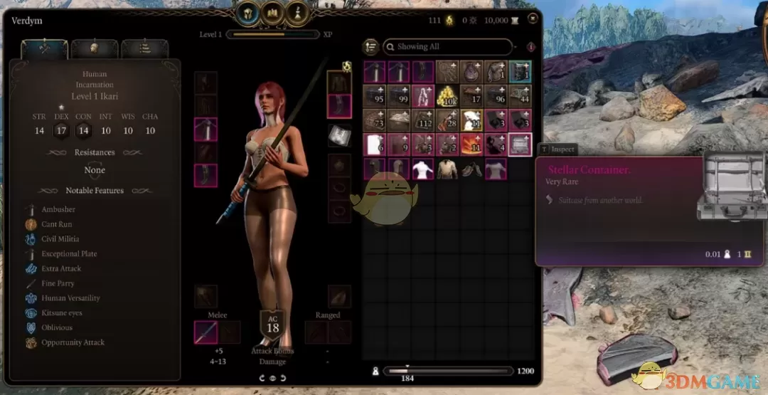 《博德之门3》现代黑丝毛衣套装MOD