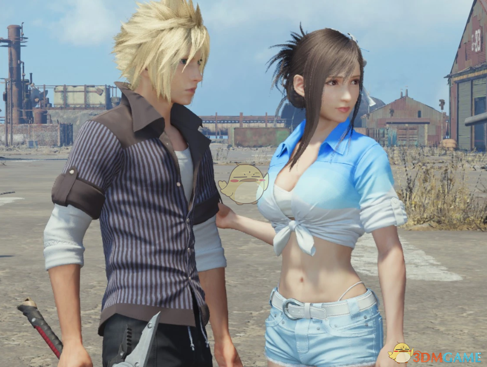 《最终幻想7:重生》蒂法的海洋蓝沙滩装MOD