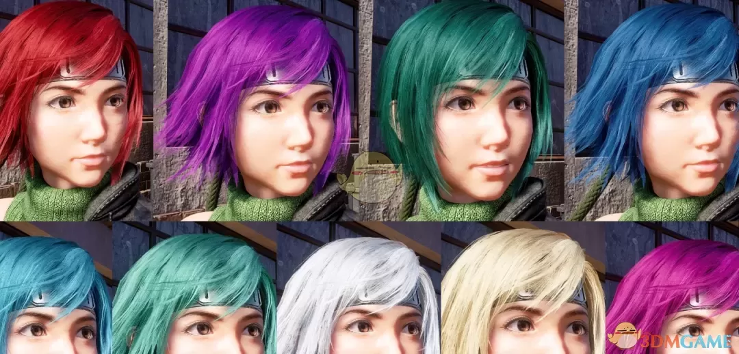 《最终幻想7：重生》尤菲的多色发丝包MOD