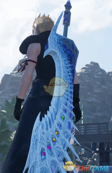 《最终幻想7：重生》怪物猎人冰咒龙大剑MOD