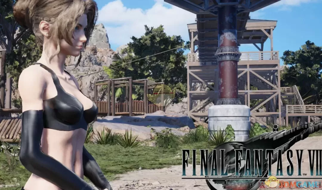 《最终幻想7：重生》爱丽丝的性感黑色皮革套装MOD