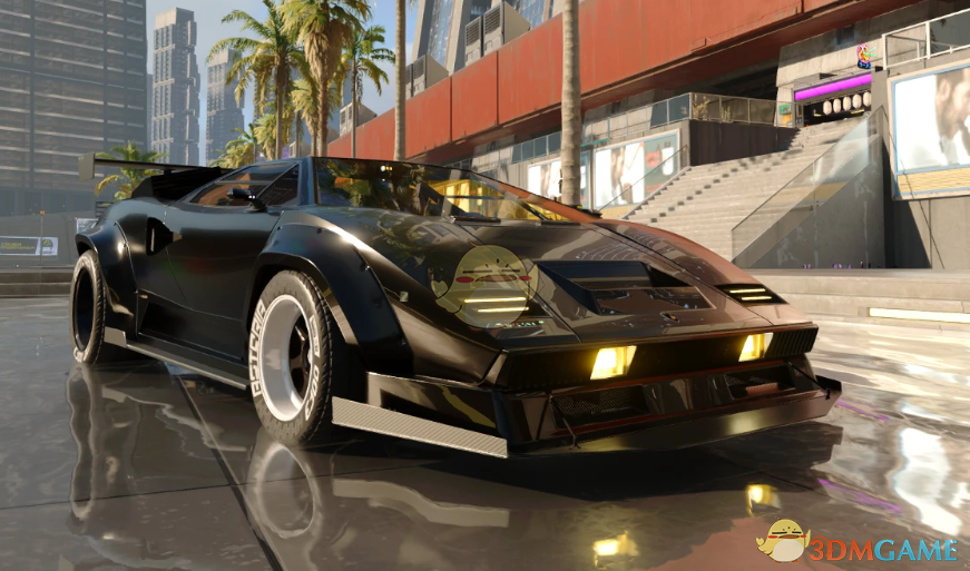 《赛博朋克2077》独立车辆-兰博基尼 Countach Custom WideBody MOD