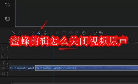 蜜蜂剪辑怎么关闭视频原声
