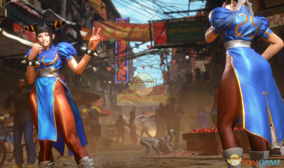 《街头霸王6》韩蛛俐穿着春丽的服饰MOD