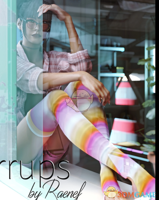 《赛博朋克2077》过膝袜MOD