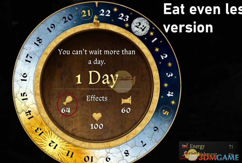 《天国：拯救2》饥饿值消耗更慢MOD