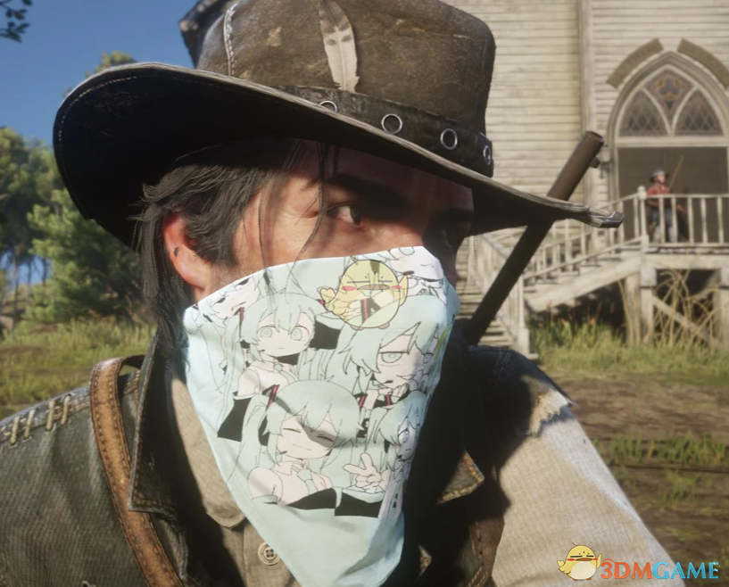 《荒野大镖客2》初音未来面巾MOD