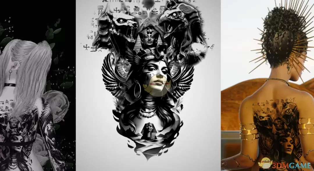 《赛博朋克2077》神话背部纹身MOD