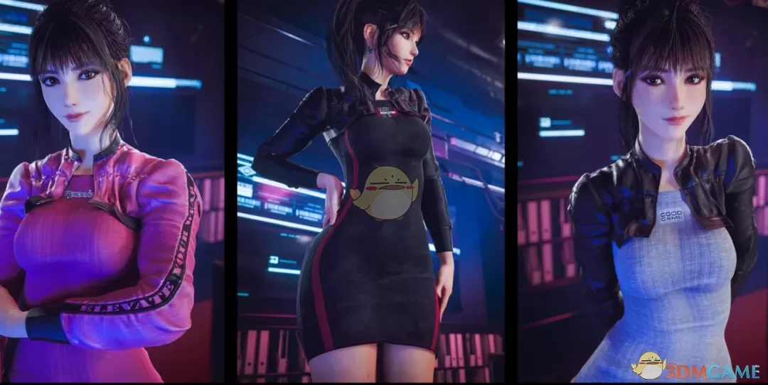 《赛博朋克2077》HS短背心礼服MOD