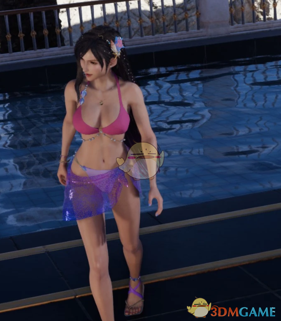 《最终幻想7：重生》蒂法的粉色美人鱼比基尼MOD