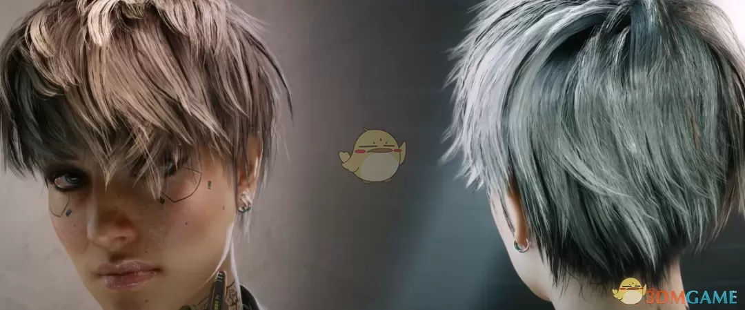 《赛博朋克2077》凌乱狼尾短发MOD