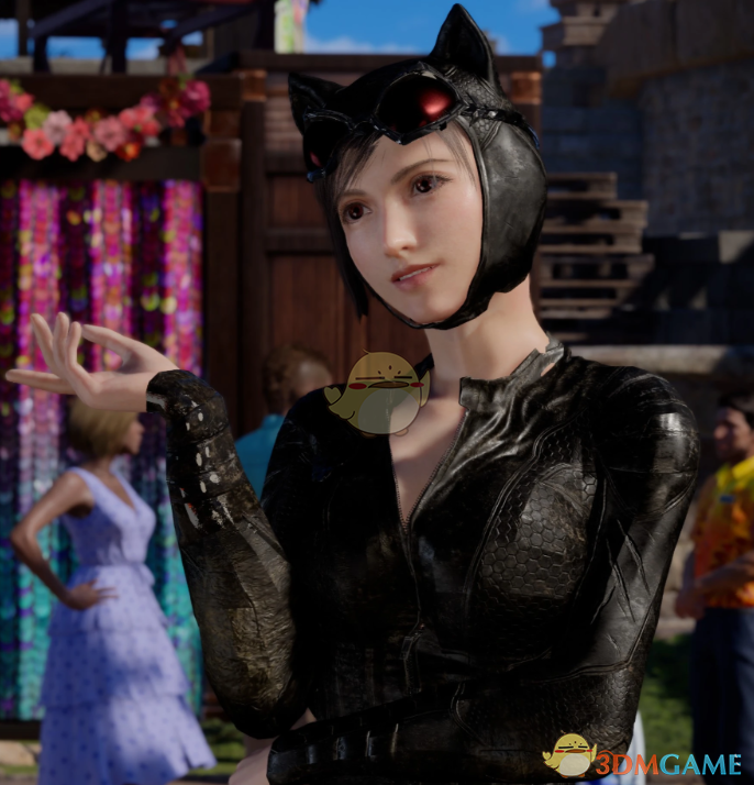 《最终幻想7：重生》蒂法的蝙蝠侠猫女服饰MOD