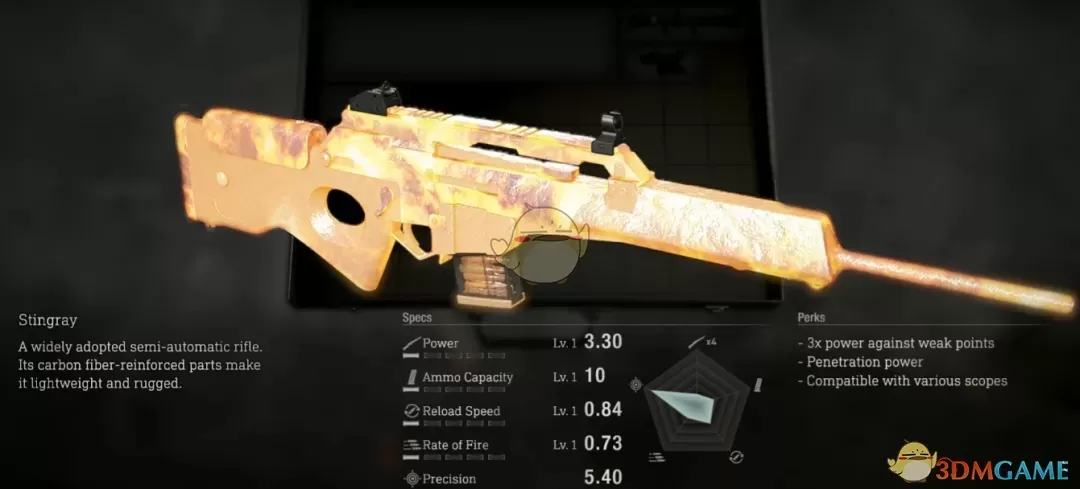 《生化危机4：重制版》熔岩刺鳐战术步枪MOD