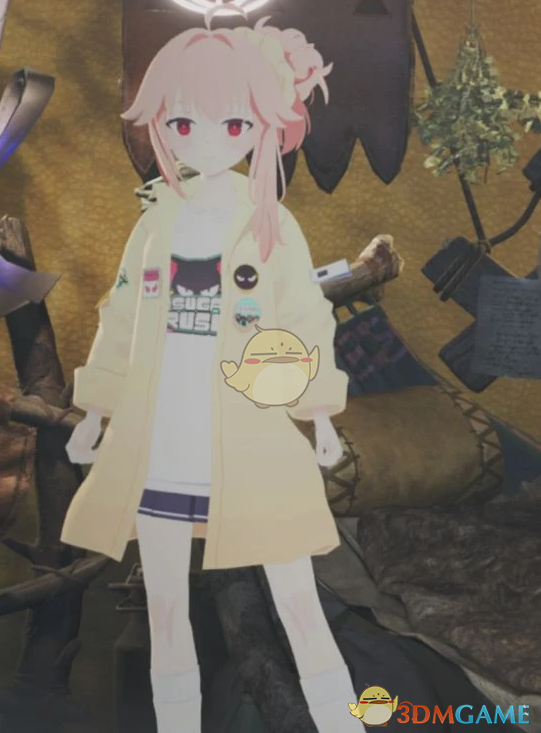 《怪物猎人：荒野》蔚蓝档案柚鸟夏外观MOD