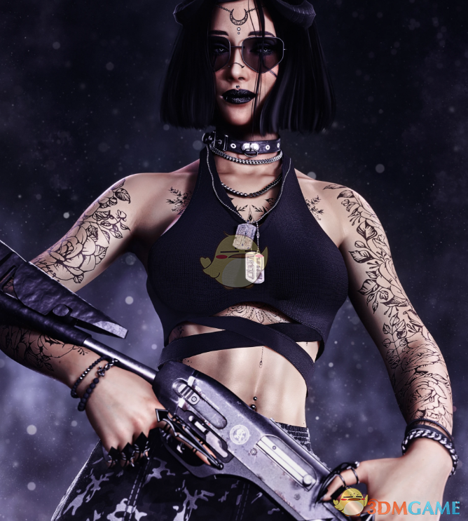 《赛博朋克2077》女式军用背心套装MOD