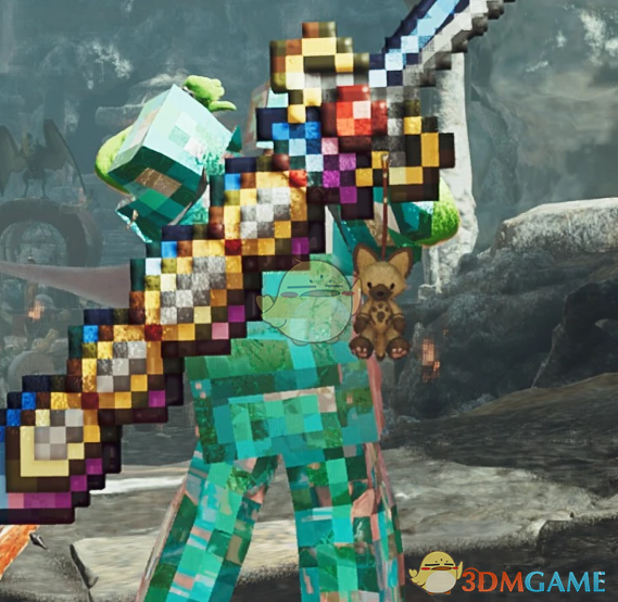 《怪物猎人：荒野》我的世界钻石盔甲MOD