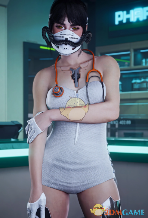 《赛博朋克2077》燃烧女孩紧身衣MOD