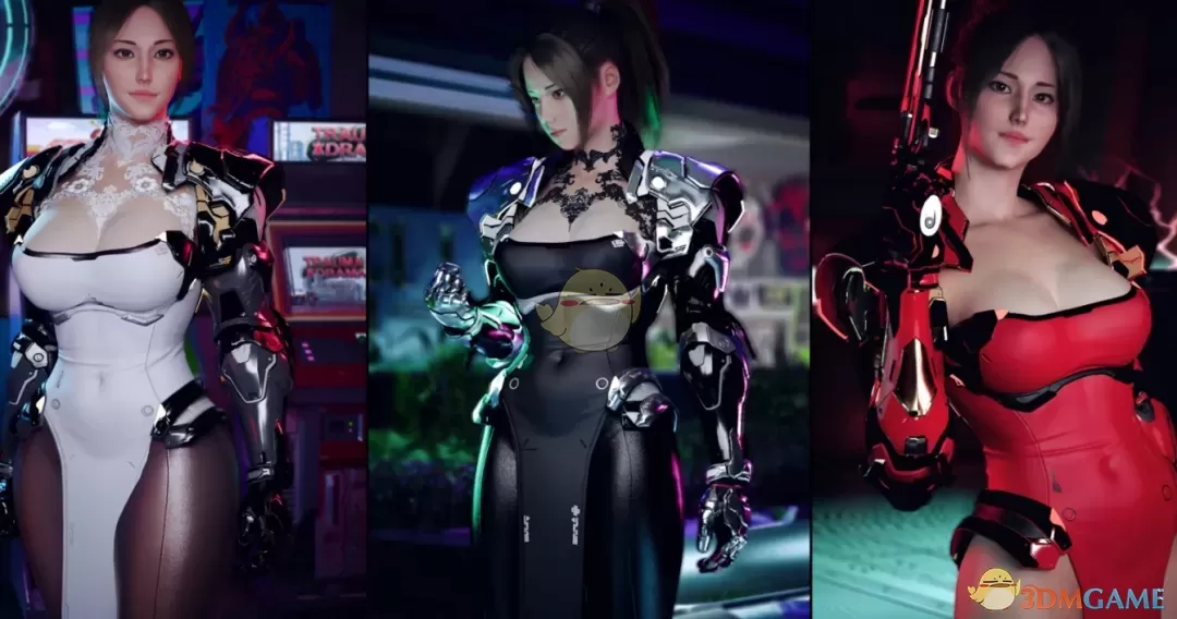 《赛博朋克2077》机械赛玲娜紧身衣MOD