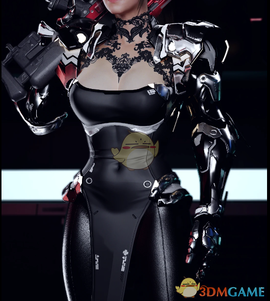 《赛博朋克2077》机械赛玲娜紧身衣MOD