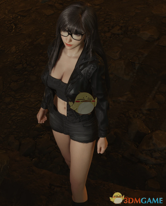 《最终幻想7：重生》蒂法的性感眼镜淑女套装MOD