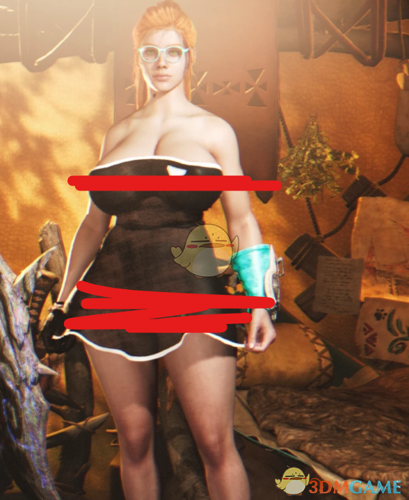 《怪物猎人：荒野》半透明轻纱连衣裙MOD