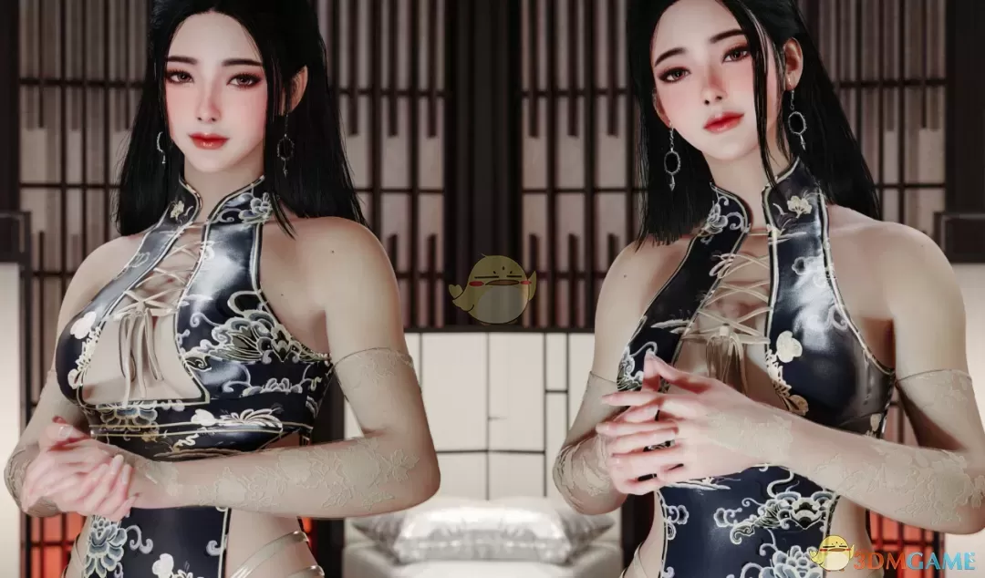 《赛博朋克2077》性感国风旗袍MOD