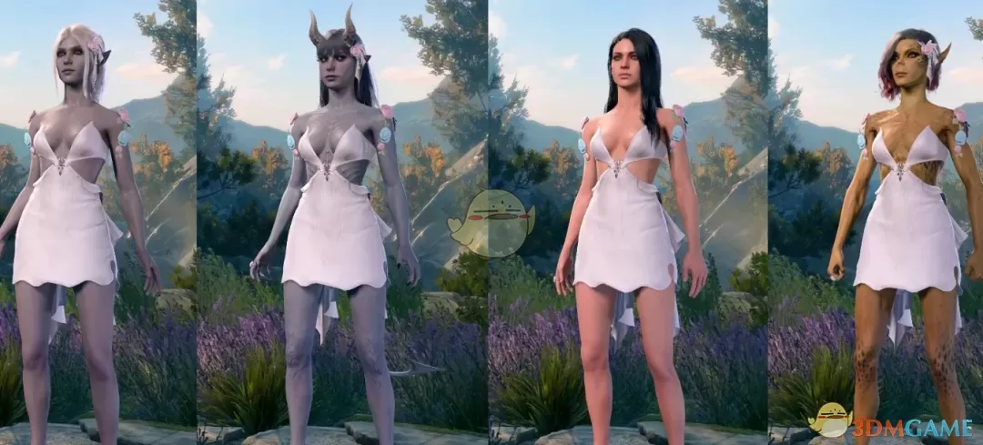 《博德之门3》可爱绽放连衣裙MOD