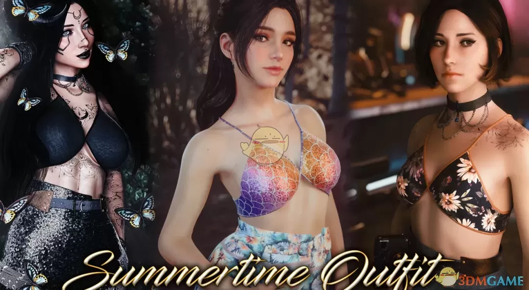 《赛博朋克2077》夏日花火祭典装服饰MOD