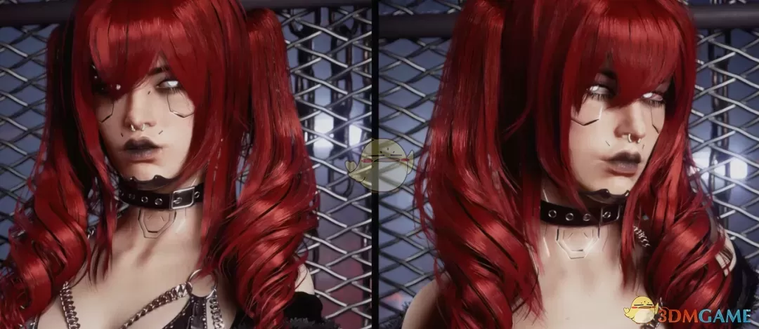 《赛博朋克2077》螺旋双马尾发型MOD