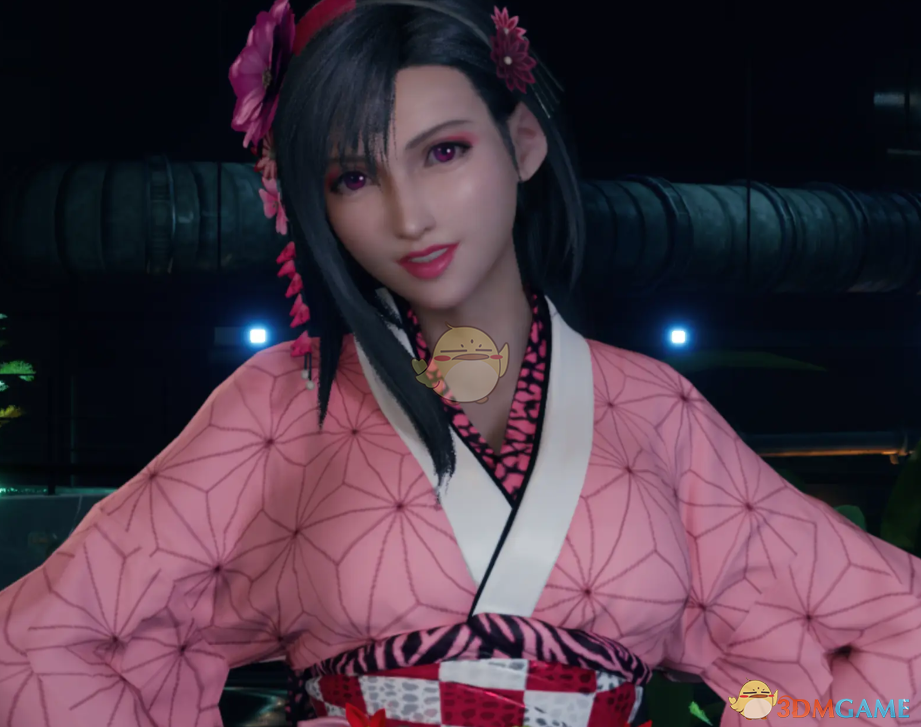 《最终幻想7：重制版》蒂法的樱花和服MOD