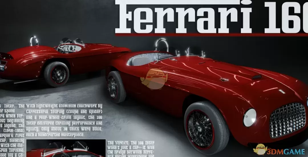 《赛博朋克2077》法拉利166MM跑车MOD