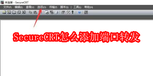SecureCRT怎么添加端口转发