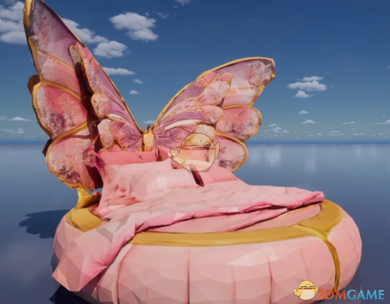 《InZOI》粉色蝴蝶床MOD
